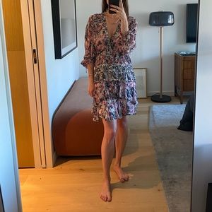 IRO Printed Mini Dress, 38